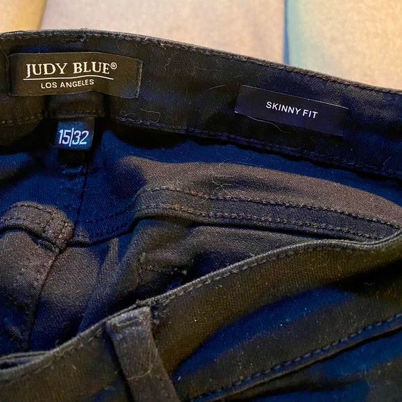 🔥Judy Blue Black Skinny Fit Jeans Size 15/32 JB8883🔥 - Picture 8 of 14